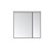 Зеркальный шкаф Aquaton Брук 80 белый  (1A200602BC010) - фото 341261