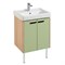 Тумба под раковину Aquaton Йорк 60 салатовый, дуб сонома  (1A170201YOAJ0) 1A170201YOAJ0