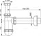 Сифон для умывальника AlcaPlast A43 A43
