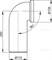 Колено для унитаза 90° AlcaPlast A90-90 A90-90