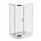 Душевой уголок AM.PM Like Solo Slide 120х80 W83G-302U120CT профиль, Хром глянцевый стекло прозрачное W83G-302U120CT