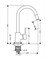 Смеситель для кухонной мойки Hansgrohe Talis S, 14872000, хром 14872000
