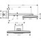 Верхний душ Hansgrohe Rainmaker Select, 460 x 300 мм, 3 режима струи, с держателем 24007600, черный/хром 24007600