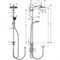 Душевой гарнитур Hansgrohe Crometta E 240 1jet Showerpipe Reno EcoSmart 9 л 27289000 с верхним душем, хром 27289000