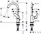 Смеситель для раковины Hansgrohe Logis, 71130000, с донным клапаном, хром 71130000