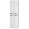 Пенал Dreja  ALMI, 50 см, подвесной/напольный, 4 дверцы, 4 стеклянные полки, белый глянец (99.0209) - фото 441899