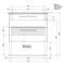 Тумба под раковину Dreja Gio 80 77.0103W подвесная, Белый глянец 77.0103W