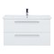 Тумба подвесная Dreja.Rus GIO 100 под умывальник Эйфория-100, белый глянец 77.0105W