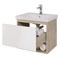 Тумба под раковину Dreja Perfecto 60 99.0811 подвесная Дуб эврика, Белый 99.0811