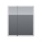 Зеркальный шкаф Dreja  POINT, 70 см, 2 дверцы, 2 стеклянные полки, инфракрасный выключатель, LED-подстветка, розетка, белый (99.9033) - фото 442680