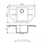 Кухонная мойка Polygran Riff-800 №302 679108 Песочная 679108