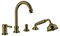 Смеситель на борт ванны Cezares Olimp BVDM-L 02 Бронза OLIMP-BVDM-02-L