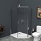 Душевой уголок BelBagno Uno 100х80 UNO-195-PH-1-100/80-C-Cr профиль Хром стекло прозрачное UNO-195-PH-1-100/80-C-Cr