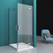 Душевой уголок BelBagno Kraft 100х90 KRAFT-AH-22-100/90-C-Cr-R профиль Хром стекло прозрачное KRAFT-AH-22-100/90-C-Cr-R