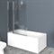 Шторка на ванну BelBagno UNO-V-11-100/150-P-Cr профиль Хром стекло рифленое - фото 470070