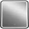 Зеркало Art&Max Genova AM-Gen-800-800-DS-F с подсветкой с сенсорным выключателем Черное - фото 473526