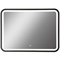 Зеркало Art&Max Genova AM-Gen-1200-800-DS-F с подсветкой с сенсорным выключателем Черное - фото 474130
