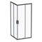 Душевой уголок AM.PM Gem S 90х90 W93G-403-090BT профиль, Черный матовый стекло прозрачное W93G-403-090BT