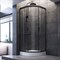 Душевой уголок AM.PM Gem 80х80 W90G-401-080BT профиль, Черный матовый стекло прозрачное W90G-401-080BT