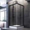 Душевой уголок AM.PM Gem 90х90 W90G-403-090BT профиль, Черный матовый стекло прозрачное W90G-403-090BT