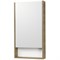 Зеркальный шкаф Aquaton Сканди 45 белый, дуб рустикальный 1A252002SDZ90 - фото 477786