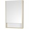 Зеркальный шкаф Aquaton Сканди 55 белый, дуб верона - фото 477800
