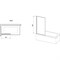 Шторка на ванну Ravak Nexty NVS1-80 7O840300Z1 профиль Черный стекло Transparent 7O840300Z1