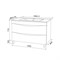 Тумба с раковиной Iddis  Cloud белая,  100 см (CLO10WFi95K) CLO10WFi95K