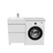 Тумба с умывальником напольная для стиральной машины с ящиками, 120 см, левая, белая, IDDIS Optima Home (OPH12LBi95K) - фото 493999