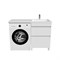 Тумба с умывальником напольная для стиральной машины с ящиками, 120 см, правая, белая, IDDIS Optima Home (OPH12RBi95K) - фото 494031
