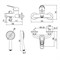 Смеситель для ванны и душа Lemark Luna LM4134C с душевым комплектом, хром LM4134C
