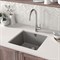 Кухонная мойка Lemark Sinara 440-U 9910067, 44 см, искусственный камень, цвет антрацит 9910067