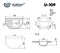 Кухонная мойка Ulgran U-109-342, графит (U-109-342) U-109-342