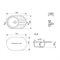 Мойка кухонная ULGRAN Quartz Nora 750-09, асфальт Nora 750-09
