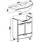Тумба под раковину Runo  (под умывальник Стиль 65) Барселона 65 (00000001035) run_00000001035