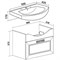 Тумба под раковину Runo подвесная (под умывальник Элеганс 55) Монро 55 (00-00000458) run_00-00000458