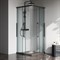 Душевой уголок AM.PM Func 90x90 W84G-403-9090-BТ профиль, Черный матовый стекло прозрачное W84G-403-9090-BТ