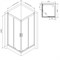 Душевой уголок AM.PM Gem Square Slide 90х90 W90UG-403-090MT профиль Хром матовый стекло прозрачное W90UG-403-090MT