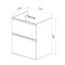 Тумба под раковину Lemark Veon 60 см, подвесная/напольная, цвет белый глянец, LM01V60T LM01V60T