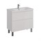 Тумба под раковину Lemark Veon 90 см, подвесная/напольная, цвет белый глянец, LM01V90T LM01V90T
