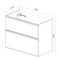 Тумба под раковину Lemark Veon 90 см, подвесная/напольная, цвет белый глянец, LM01V90T LM01V90T
