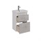 Тумба под раковину Lemark Combi 50 см, подвесная/напольная, корпус белый глянец, фасад бетон матовый, LM03C50T-Beton LM03C50T-Beton