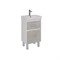 Тумба под раковину Lemark Combi 50 см, подвесная/напольная, корпус белый глянец, фасад бетон матовый, LM03C50T-Beton LM03C50T-Beton