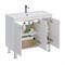 Тумба под раковину Lemark Romance 100 см, подвесная/напольная, цвет белый глянец, LM07R100T LM07R100T