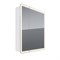 Шкаф зеркальный Lemark ELEMENT 70х80 см 2-х дверный, с подсветкой, с розеткой, цвет корпуса: Белый (LM70ZS-E) - фото 540964