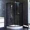 W88E-205-090BT64 X-Joy Twin Slide,  Душевое ограждение c поддоном, 90x90, профиль черный W88E-205-090BT64