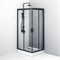 W90G-404-100280-BT Gem душ.ограждение 100х80 прям.,стекло прозрачное, профиль черный мат.,без поддон W90G-404-100280-BT