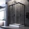 W90G-404-120280-BT Gem Twin Slide 120x80. Душевое ограждение,120x80, профиль черный мат., стекло про W90G-404-120280-BT