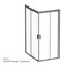 W90G-404-120290-BT Gem Twin Slide 120x90. Душевое ограждение,120x90, профиль черный мат., стекло про W90G-404-120290-BT