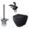CK70H1103B Spirit V2.0 набор подвесной унитаз с гиг.душем, черный CK70H1103B